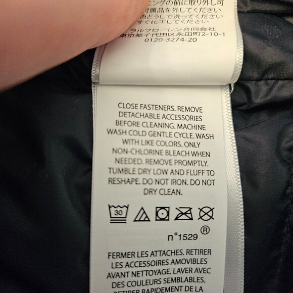 Polo Ralph Lauren Decker Glossed Navy Down Jacket - Picture 9 of 9